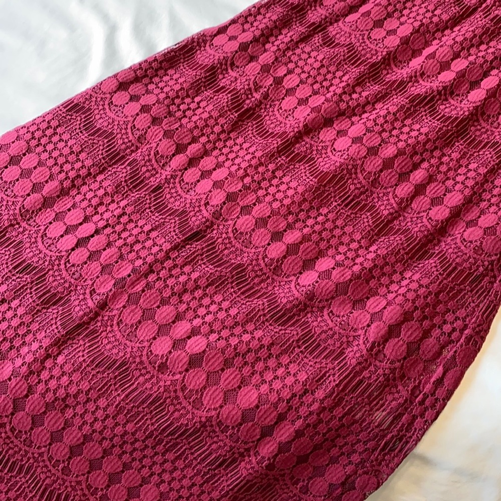 Like New Vanity strapless maroon sundress, size L